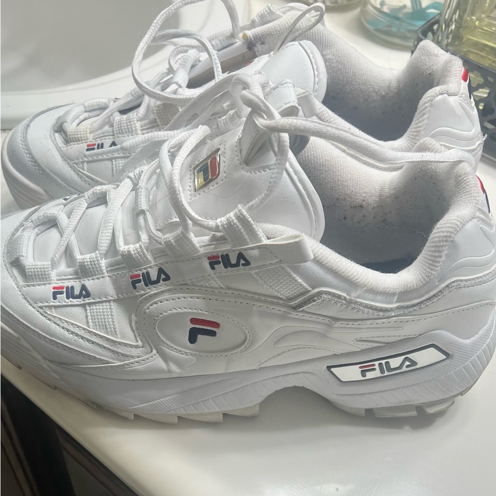 Fila White Athletic Shoes